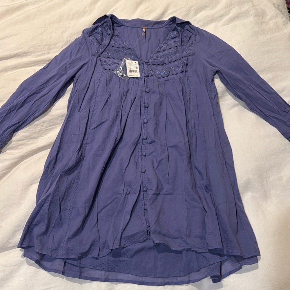 Free People Haddie Solid Mini Dress